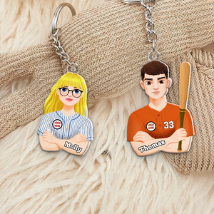 Personalized Gifts For Baseball Lovers Keychain 043qhhu200125hg-Homacus