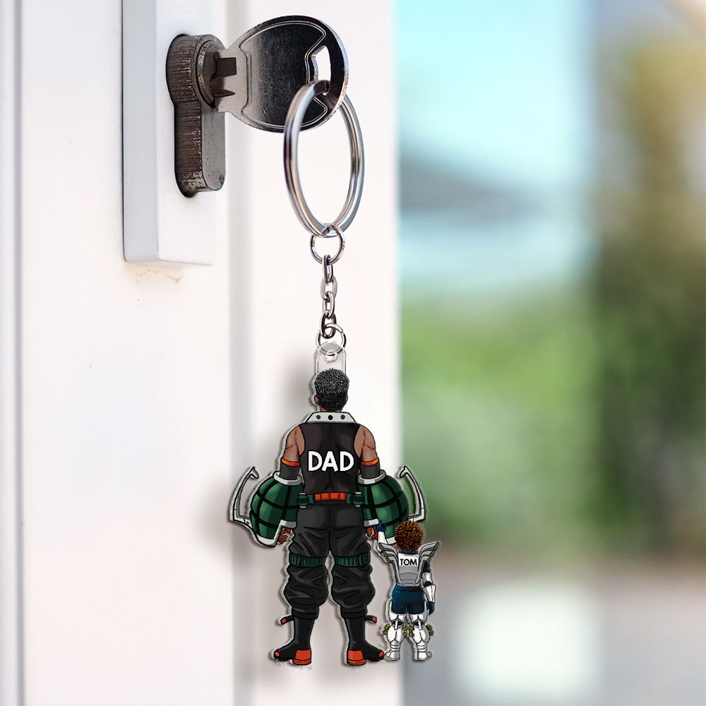 Super Dad Keychain - Personalized Gifts For Dad 01qhhu200525-Homacus