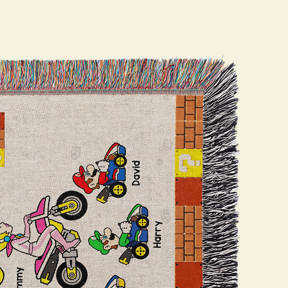 Personalized Gifts For Mom Woven Blanket Mother's Day Super Mom 07ACHU030425-Homacus