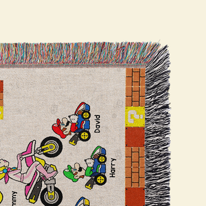 Personalized Gifts For Mom Woven Blanket Mother's Day Super Mom 07ACHU030425-Homacus