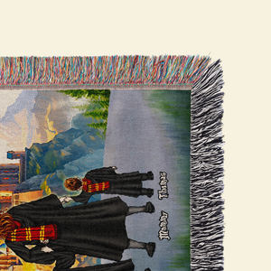 Personalized Gifts For Mom Woven Blanket Mother's Day Wizard Mom 06ACHU030425TM-Homacus