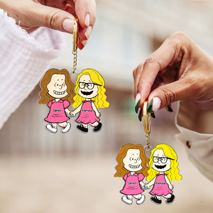 Personalized Gifts For Besties Keychain 05QHHU150125HH-Homacus