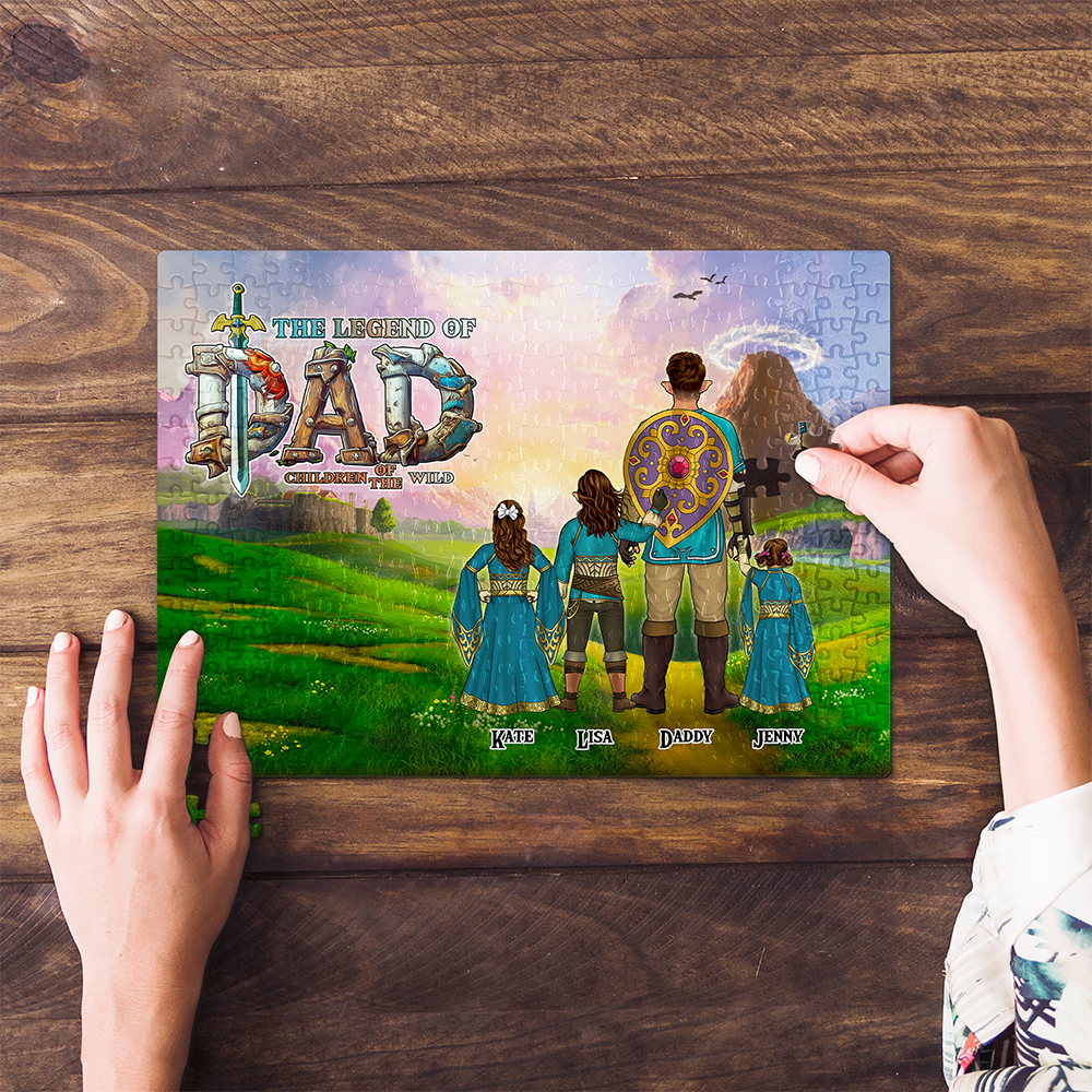 Personalized Gift For Dad Jigsaw Puzzle The Legend Of Dad Father's Day 06ACHU190325HG-Homacus