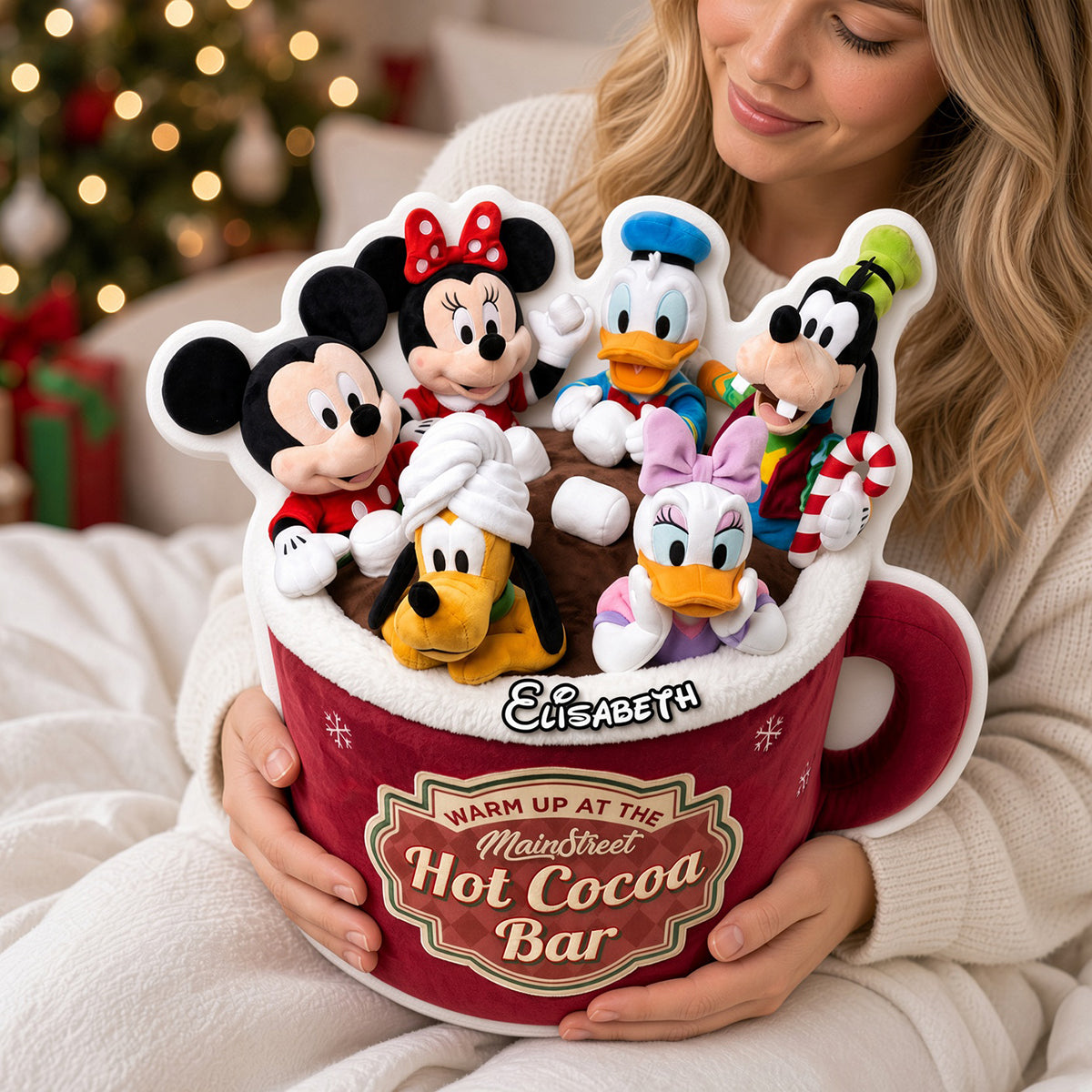 Dipping In Hot Cocoa Custom Shape Pillow - Personalized Gifts 01QHDH271026-Homacus