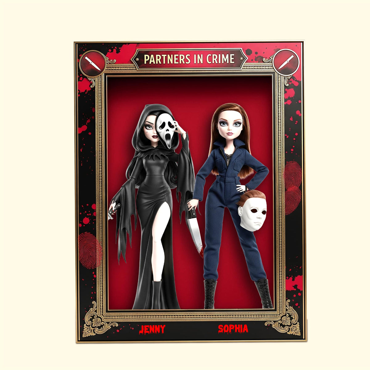Horror Besties Plaque - Personalized Gifts For Besties 01natn180825-Homacus