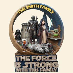 Family Galactic Troop Acrylic Plaque Personalized Gifts For Family 03qhtn210525-Homacus
