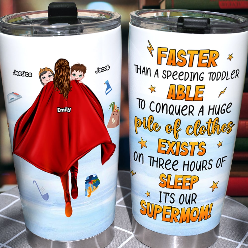 Personalized Gifts For Mom Tumbler It's Our Supermom Mother's Day Gifts-Homacus