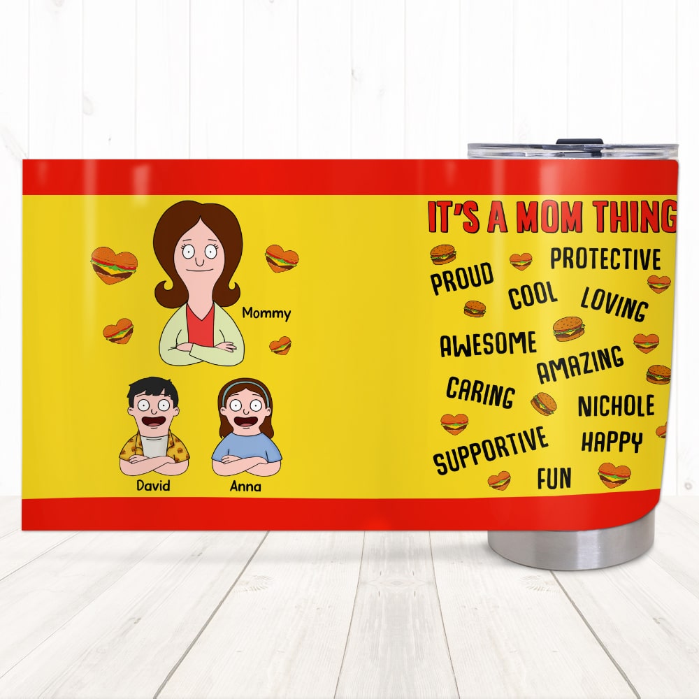 Personalized Gifts For Mom Tumbler 01totn210225hg It's A Mom Thing: Proud, Protective, Cool, Loving, Awesome, Amazing-Homacus