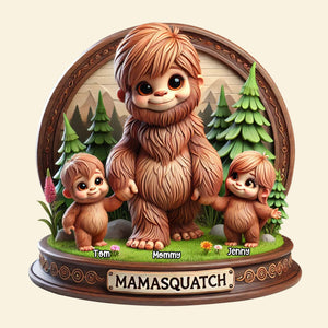 Personalized Gifts For Mom Big Foot Plaque Mamasquatch 04katn150425-Homacus