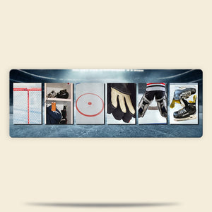 Personalized Gifts For Ice Hockey Lovers Name Art Metal Sign-Homacus
