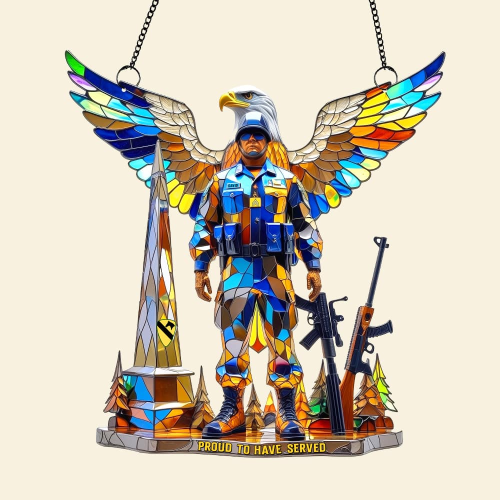 Veteran Suncatcher - Personalized Gifts For Veteran 02tgtn040825-Homacus