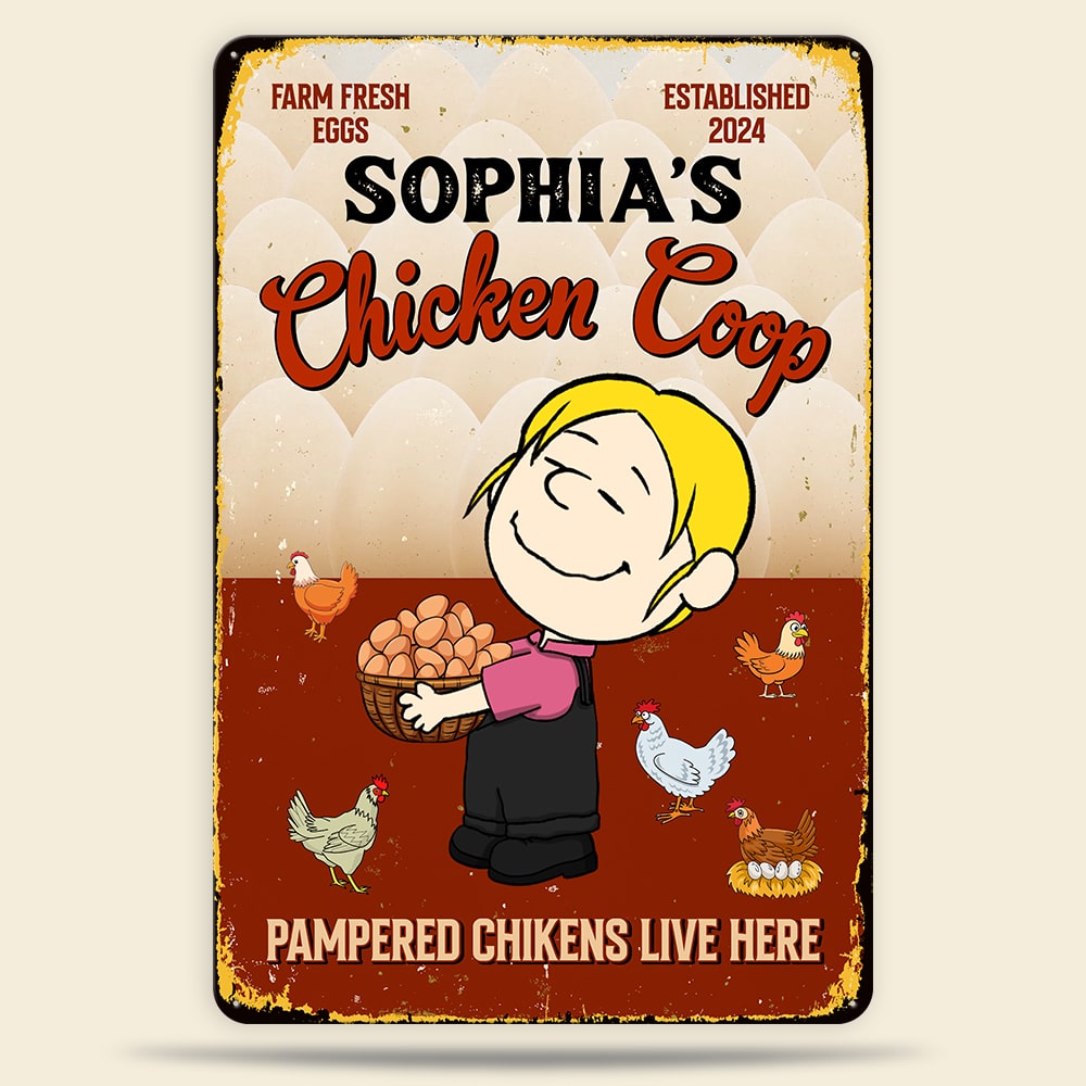 Custom Chicken Coop Signs – Personalized Vintage Signs 01totn180225hg-Homacus