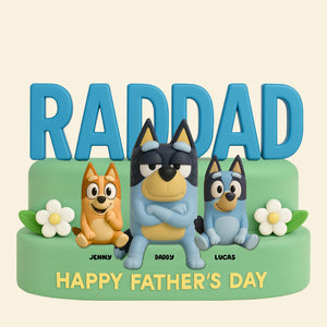 Rad Dad Plaque Personalized Gifts For Dad 05natn120525-Homacus