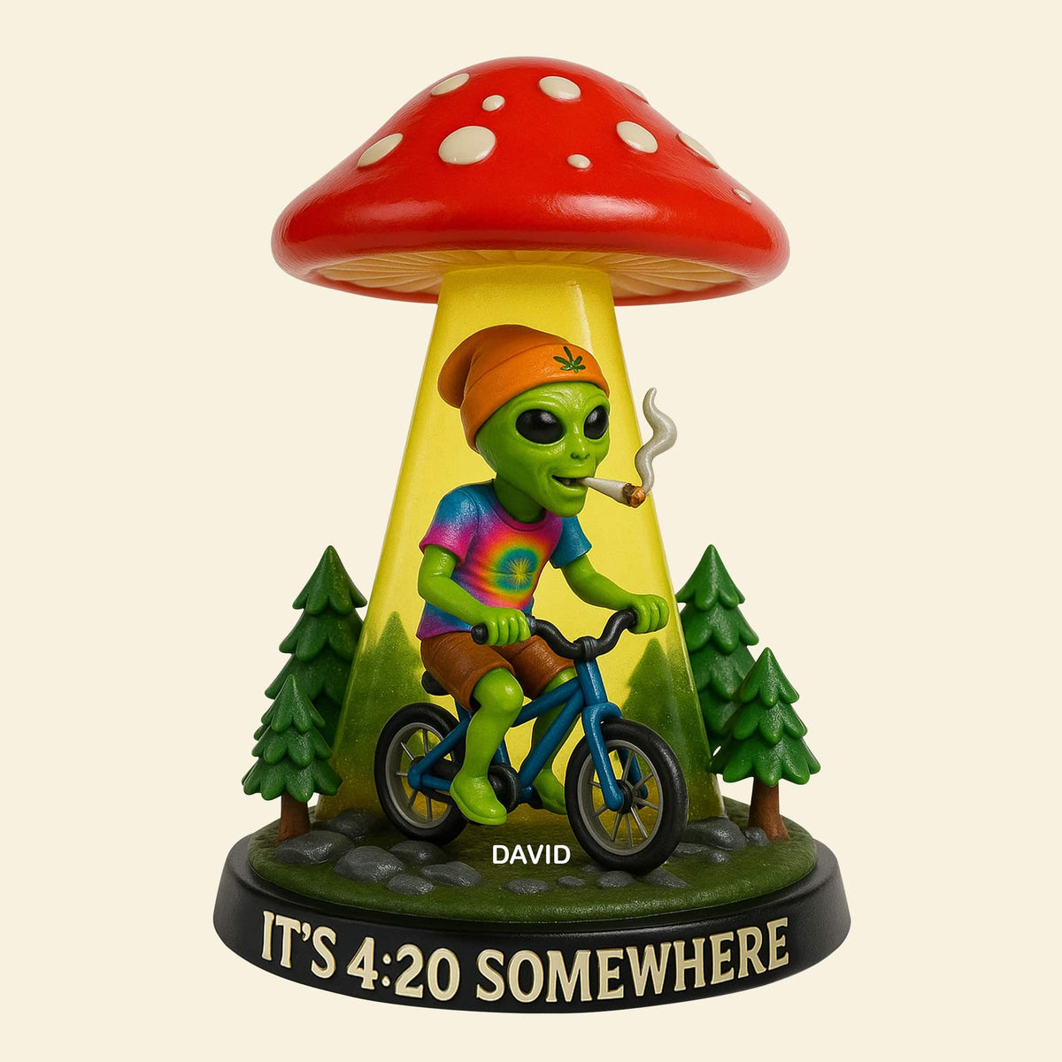 Funny Alien Acrylic Plaque Personalized Gifts For Smoker 01totn200525-Homacus