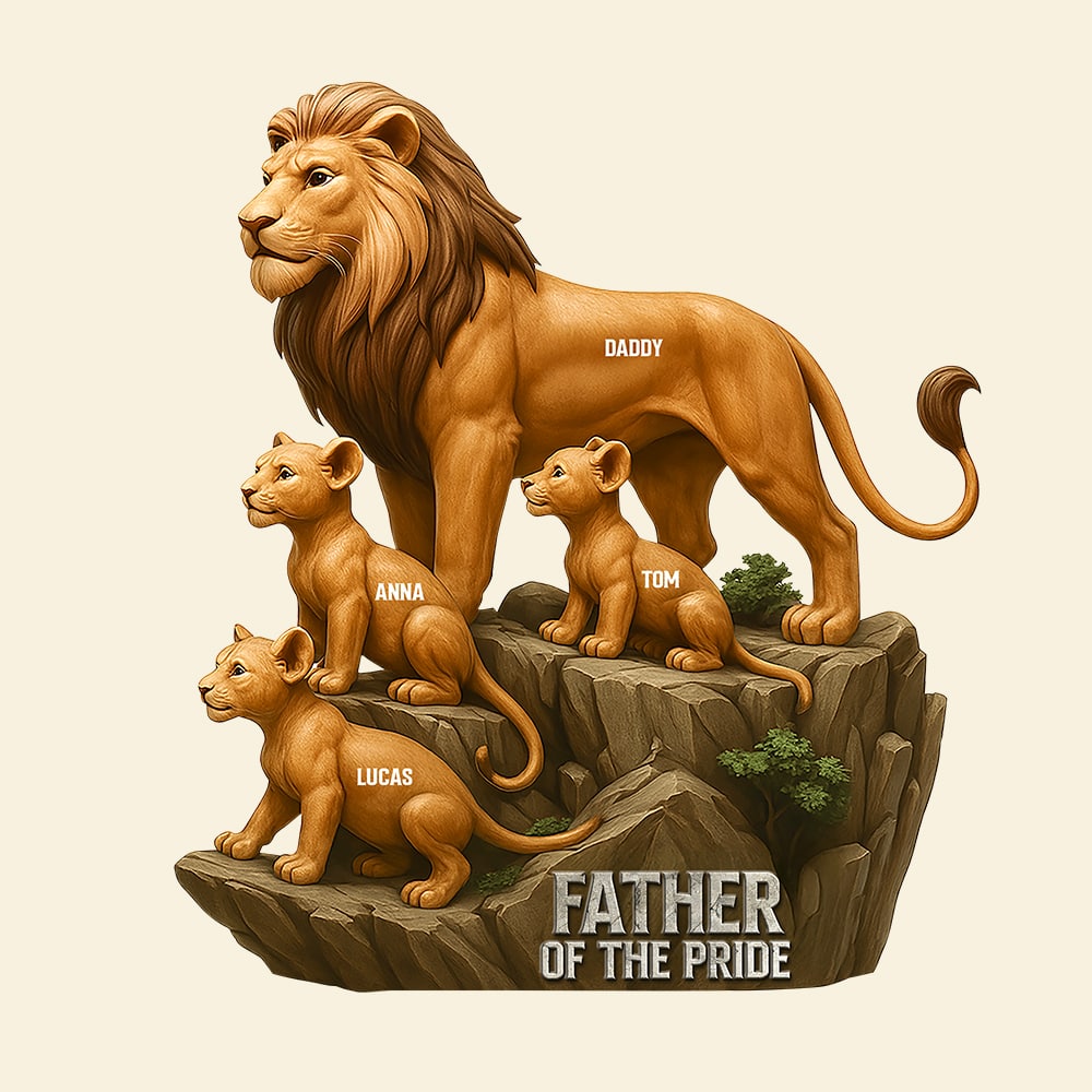 Father Of The Pride Acrylic Plaque Personalized Holiday Gifts For Dad 01ohtn100425-Homacus