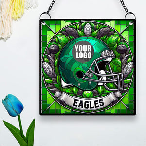 Custom Team Logo - Football Suncatcher Ornaments - Personalized Christmas Gifts For Football Lovers-Homacus