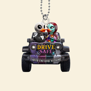 Horror Offroad Couple Car Ornament - Personalized Gifts For Couple 02tgtn280525-Homacus
