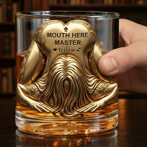 Master Round Glass - Personalized Gifts For Him, Husband, Boyfriend 04QHLU121225-Homacus