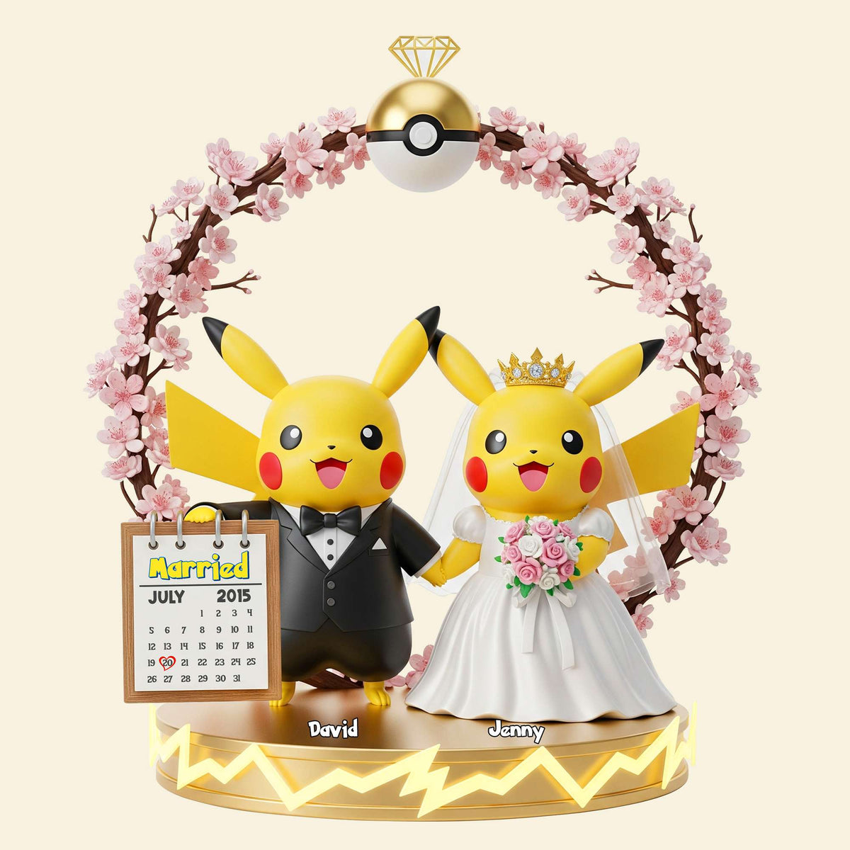 Wedding Couple Acrylic Plaque - Personalized Gifts For Couple 01NATN090725-Homacus