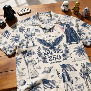 Proud American - Celebrated America 250th Anniversary Hawaiian Shirt - Gifts For Patriots 01nata010626
