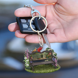 Gifts For Memorial Keychain Forever In Your Heart 05ohqn140125-Homacus