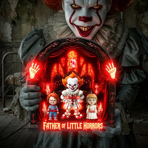 Horror Fans Dad And Kids Acrylic Light Box - Personalized Gifts For Father's Day Light Box 05TYLU120526-Homacus