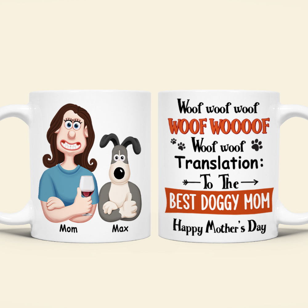 Personalized Gifts For Dog Mom Coffee Mug 01ohtn07025pa Best Doggy Mom-Homacus