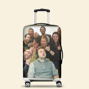 Custom Photo Luggage Cover, Funny Gift For Friends Upcoming Trips 03qhqn060724-Homacus