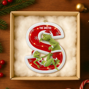 Custom Alphabet Letter Gifts For Couple Christmas Ornament 03hytn071025-Homacus