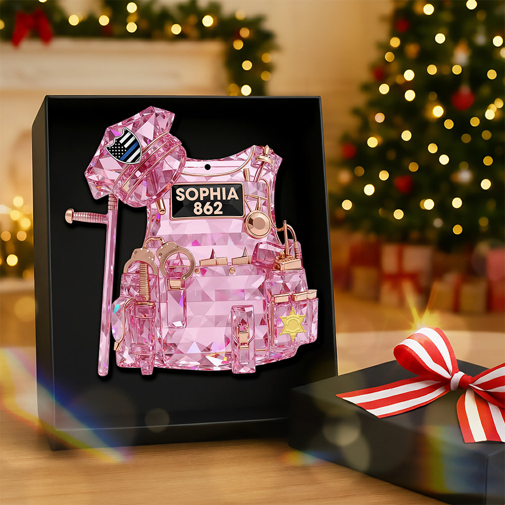 Police Vest Christmas Ornament - Personalized Gifts For Police Officer 04qhqn101025-Homacus