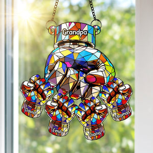 Fist Bump Suncatcher Ornament - Personalized Gifts For Grandpa 06tgqn110825-Homacus