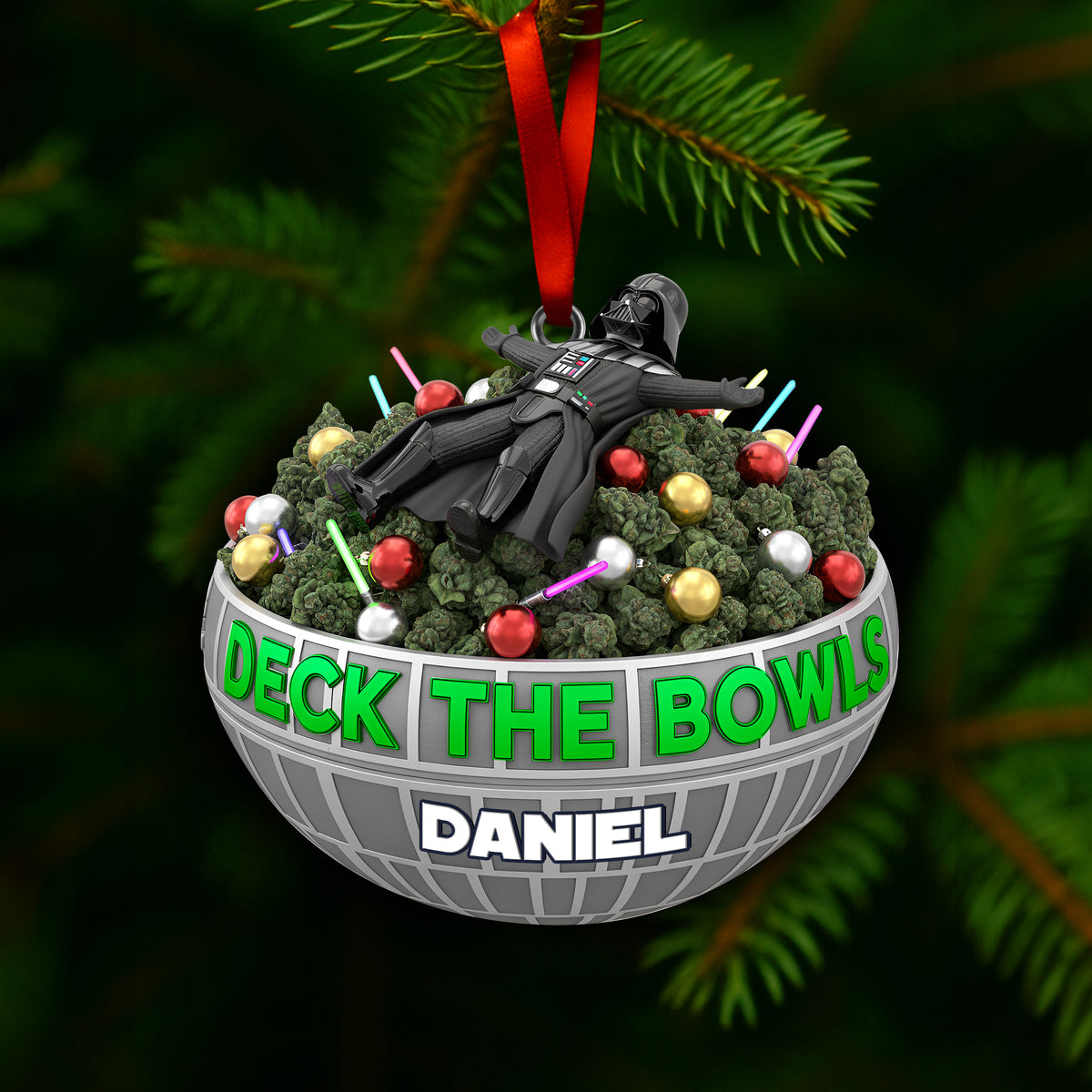 Deck The Bowl Ornament - Personalized Gifts For Stoners 07TOLU041025-Homacus