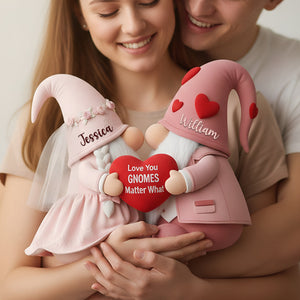 Sweet Gnome Romance Couples Pillow - Personalized Gifts For Couples 07HYLU261125-Homacus