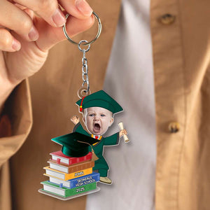 Personalized Custom Photo Gift For Kids Acrylic Keychain Graduation 04OHMH171224-Homacus