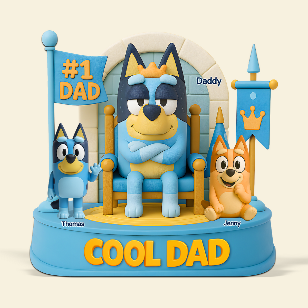 Dog Dad Plaque - Personalized Gifts For Dad 01napu090525-Homacus