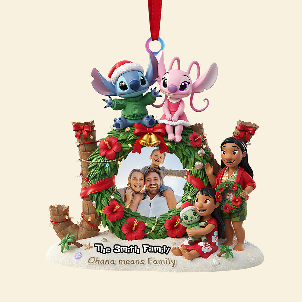 Custom Photo Family Christmas Acrylic Ornament, Personalized Gifts For Family 03kita161025-Homacus