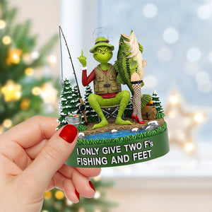 Fishing & Feet Christmas Ornament, Personalized Gifts For Fishing Lover 03qhqn290825-Homacus