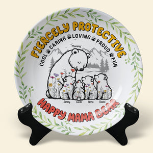 Personalized Gifts For Mom Ceramic Round Plate 01xqtn260325-Homacus