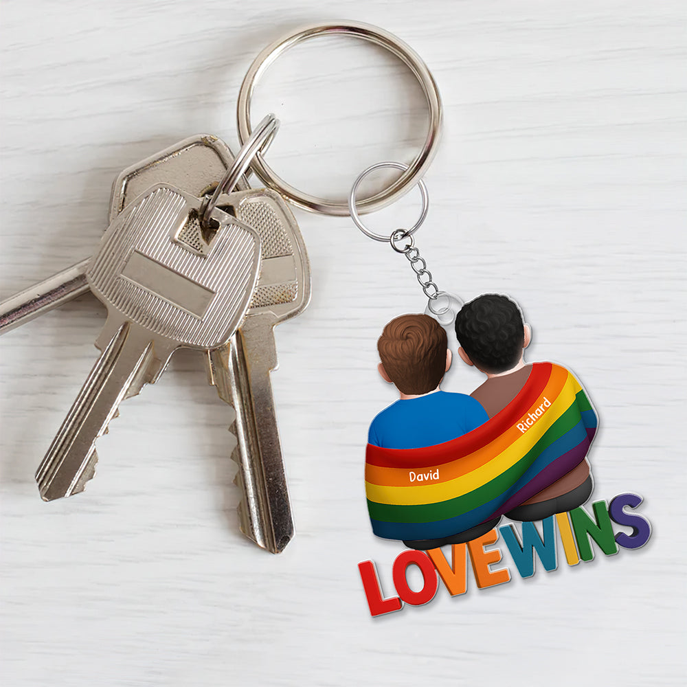 LGBT Keychain - Personalized Gifts For Couple 04toqn220525-Homacus