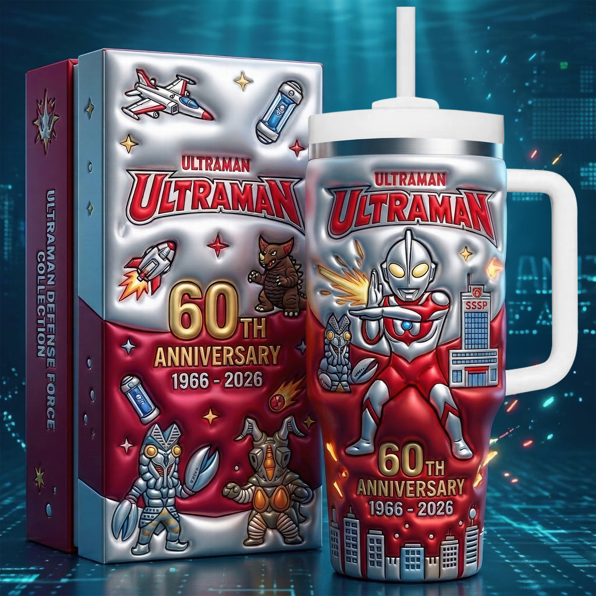 60th Anniversary Giant Hero Tumbler - Personalized Anniversary Gift 02tgqn120326-Homacus