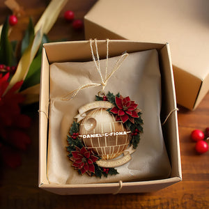 Starlit Love Ornament - Personalized Christmas Gift For Couples 02PALU251025-Homacus