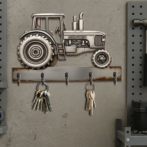 Tractor Key Hanger - Personalized Gifts For Tractor Lovers 05tglu260625-Homacus