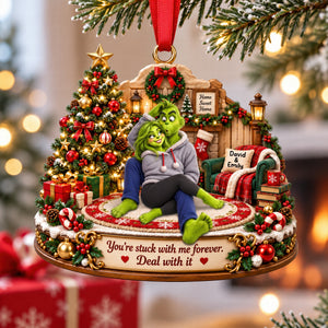 Furry Mischief Couples Acrylic Ornament - Personalized Christmas Gifts For Couples 10toqn210926