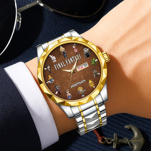 Level Up Men's Watch Personalized Gifts for Gamers 02NADT240725-Homacus