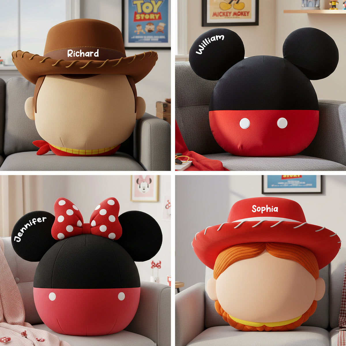 Lovely Characters Custom Head Pillow - Personalized Gifts For Kids 02KIQN111125-Homacus