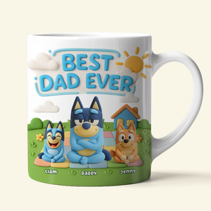 Best Dad Dog Ever Coffee Mug - Personalized Gifts For Father 02NAPU010525-Homacus