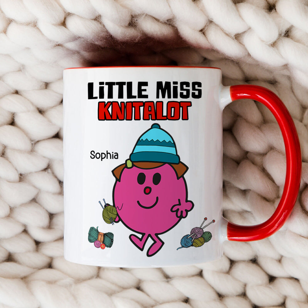 Personalized Gifts For Knitting Lovers Coffee Mug 03hutn250724pa Cute Little Girl Knitting-Homacus