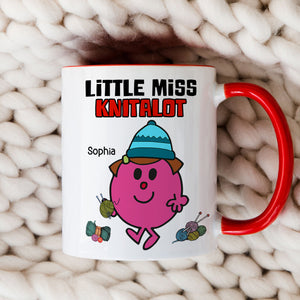 Personalized Gifts For Knitting Lovers Coffee Mug 03hutn250724pa Cute Little Girl Knitting-Homacus