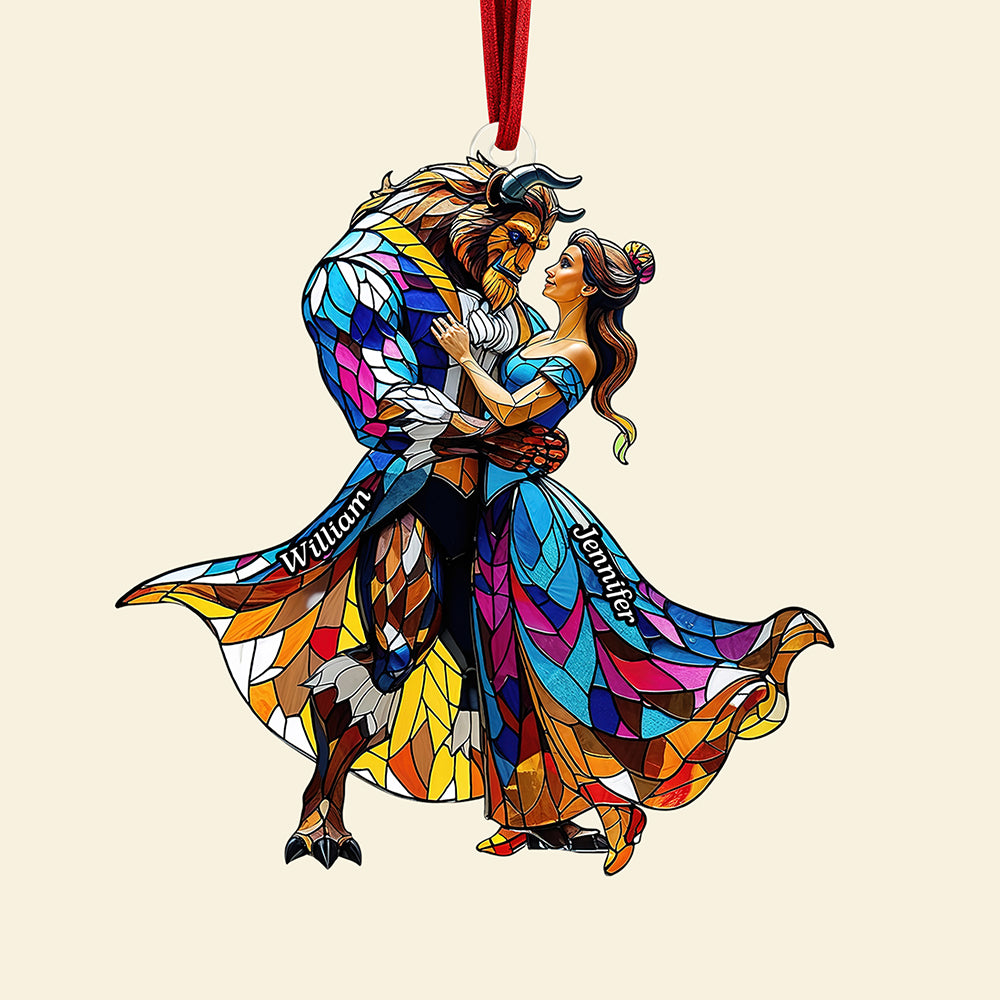 Fairy Tale Couple Christmas Ornament - Personalized Gifts For Couple 02tgqn110925-Homacus