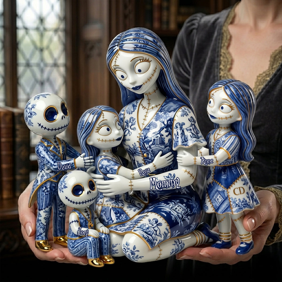 Gothic Mom Toile De Jouy Acrylic Plaque - Personalized Mother's Day Gifts 01OHLU010426-Homacus